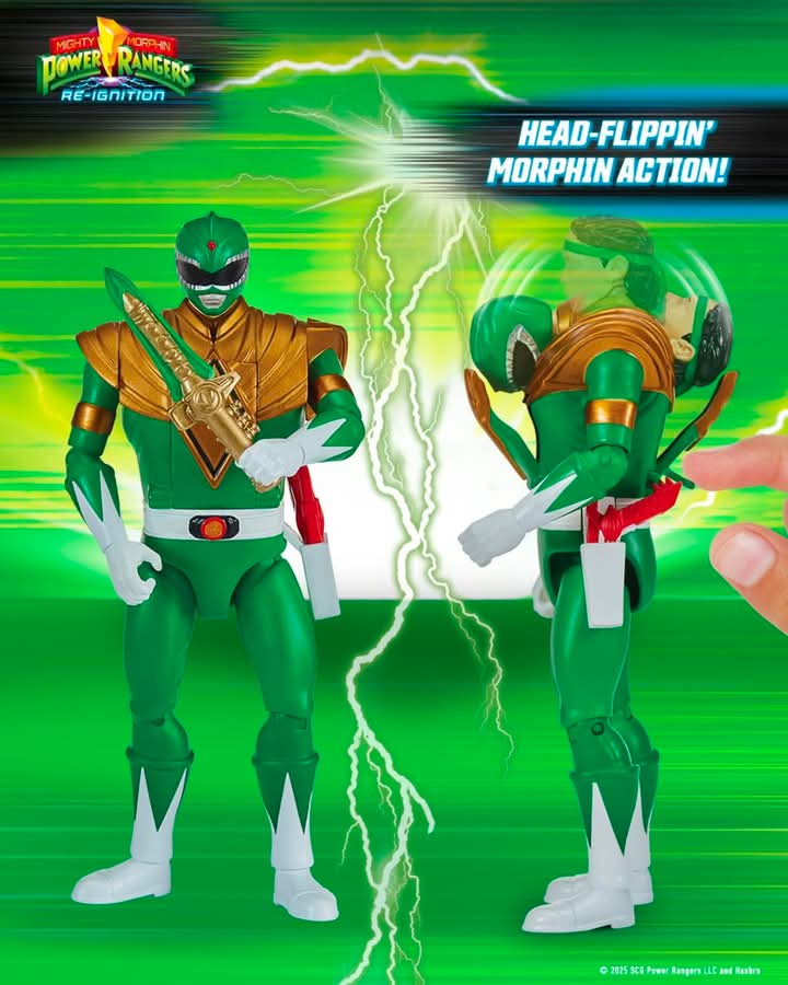 Flippin'morphin Green Ranger figure - Toys Legacy Collection