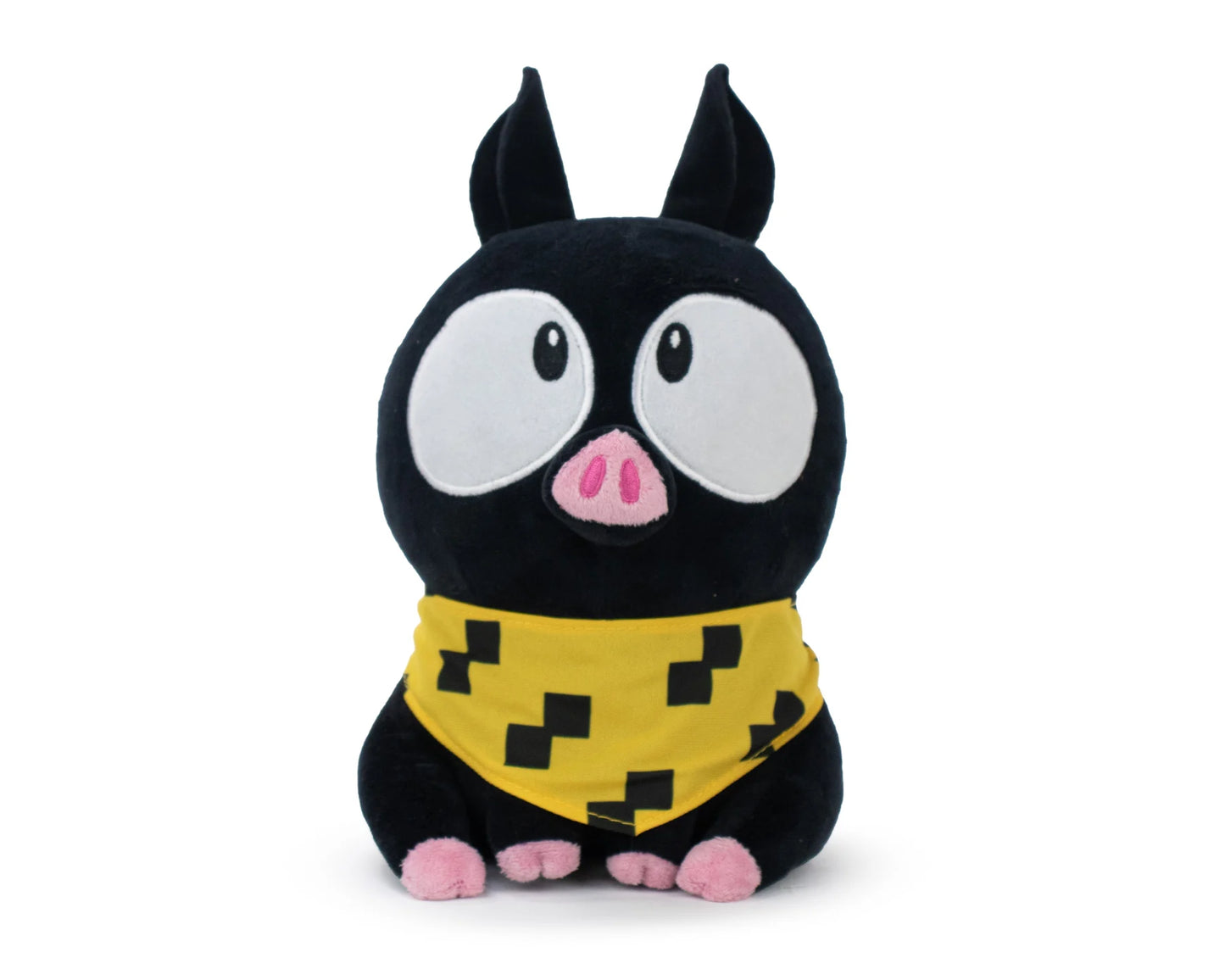 Peluche P-Chan de Ranma 1/2 par Barrado, assise, 25 cm, douce et câline, idéale pour collection ou décoration.