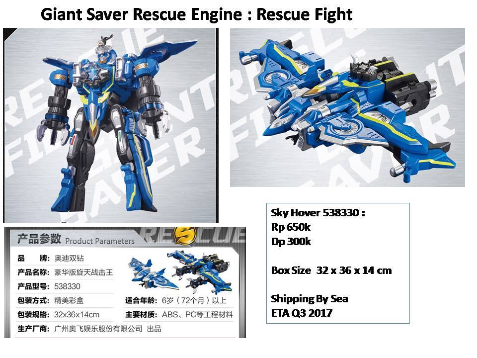Battle Strike Team: Rescue Engine - DX Sky Hover giant saver - Toys Legacy Collection