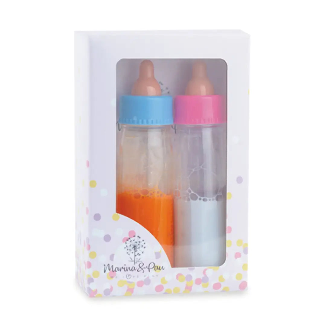 Lot de 2 poupées biberons magiques