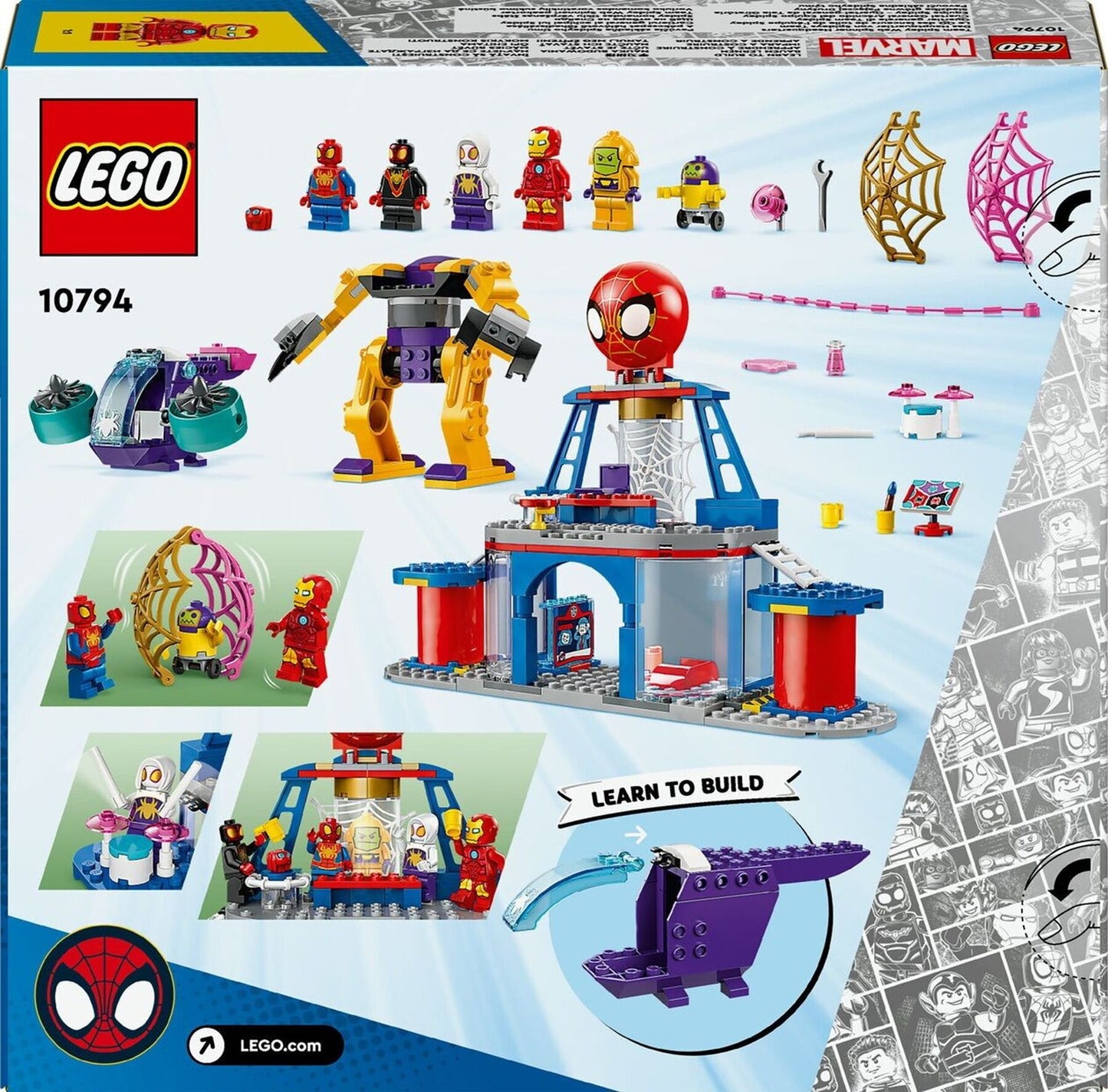LEGO 10794 - Le QG des lanceurs de toile de l’équipe Spidey Spiderman