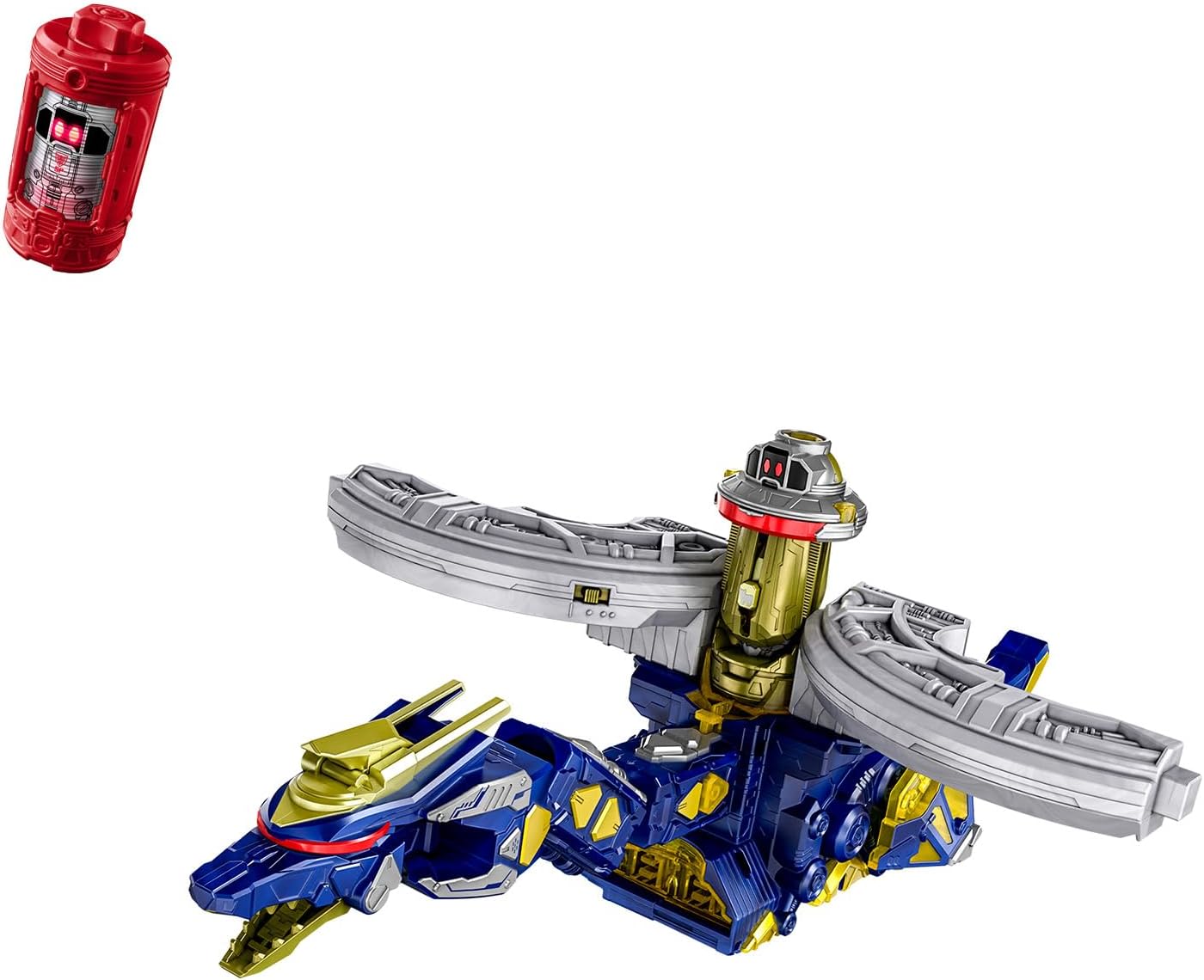 Figurine Bandai Super Space Sheriff Gabban Infinity DX Gabrion Dornado avec Emorgi Gaban Infinity, personnage de série animé.