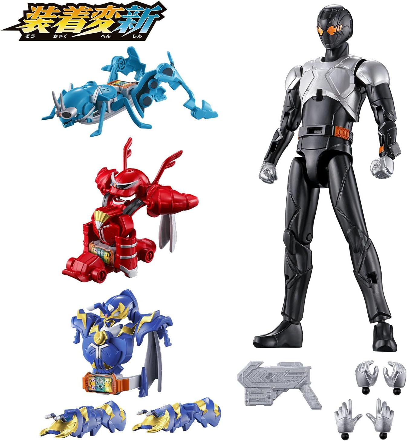 Kamen Rider Gotchard - Installed Modified Kamen Rider Gotchard 1, Steam Hopper & Apparesse Kevo & Antrestler - Toys Legacy Collection