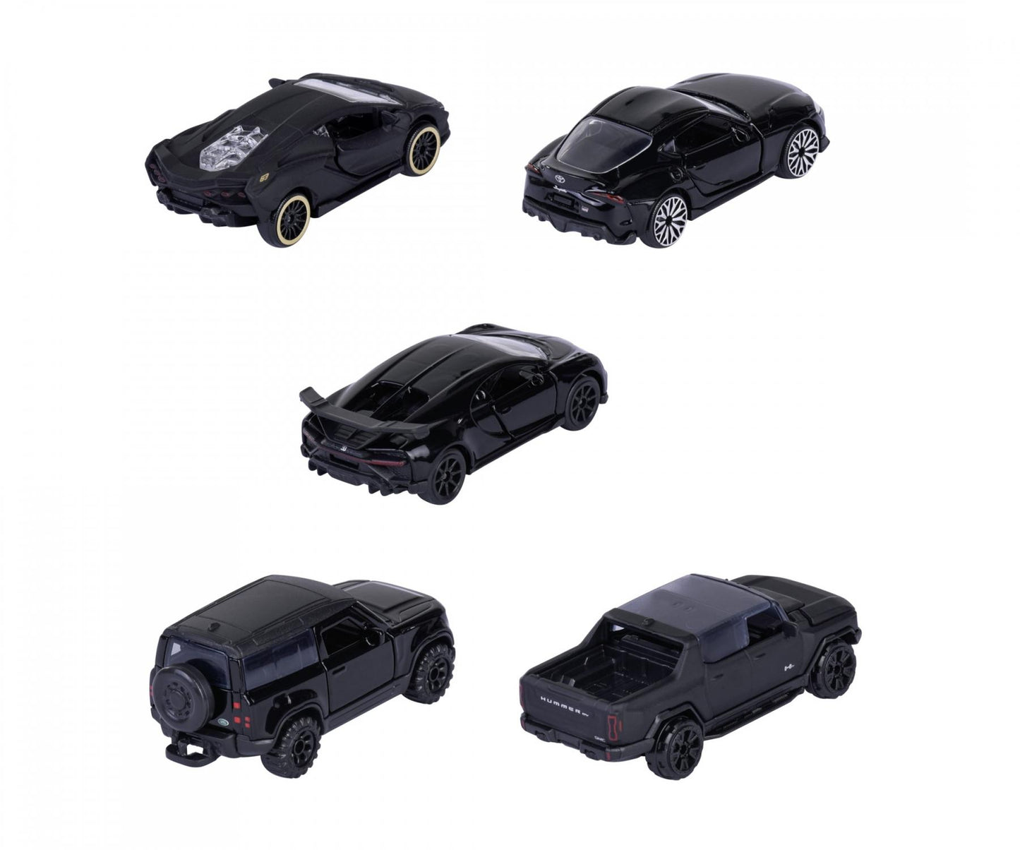 RIDE COOL - Black Edition - Pack de 5 Voitures Miniature - 1:64