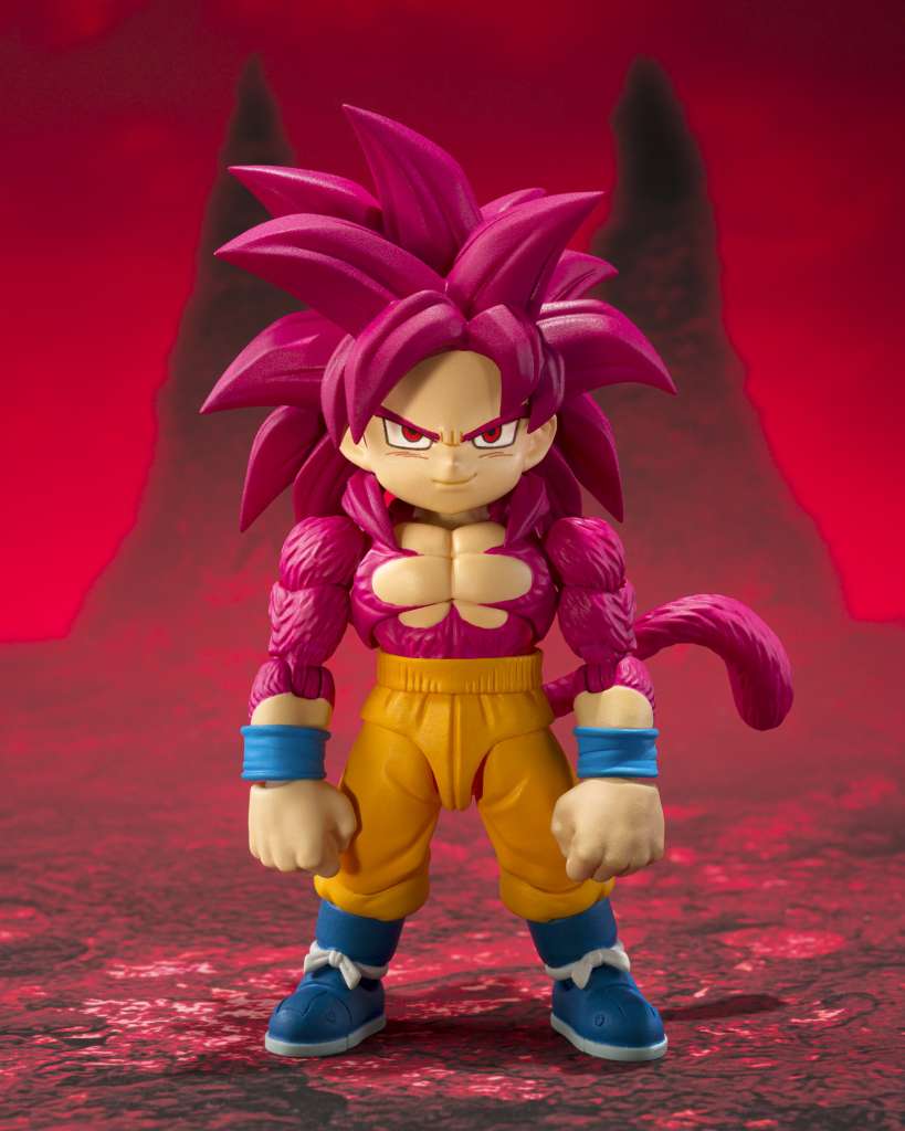 DRAGON BALL DAIMA - Son Goku Super Saiyan 4 - Fig. S.H. Figuarts 8cm - Toys Legacy Collection