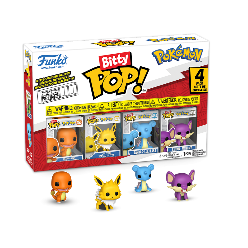 POKEMON - Bitty Pop 4 Pack 2.5cm - Salamèche - Toys Legacy Collection