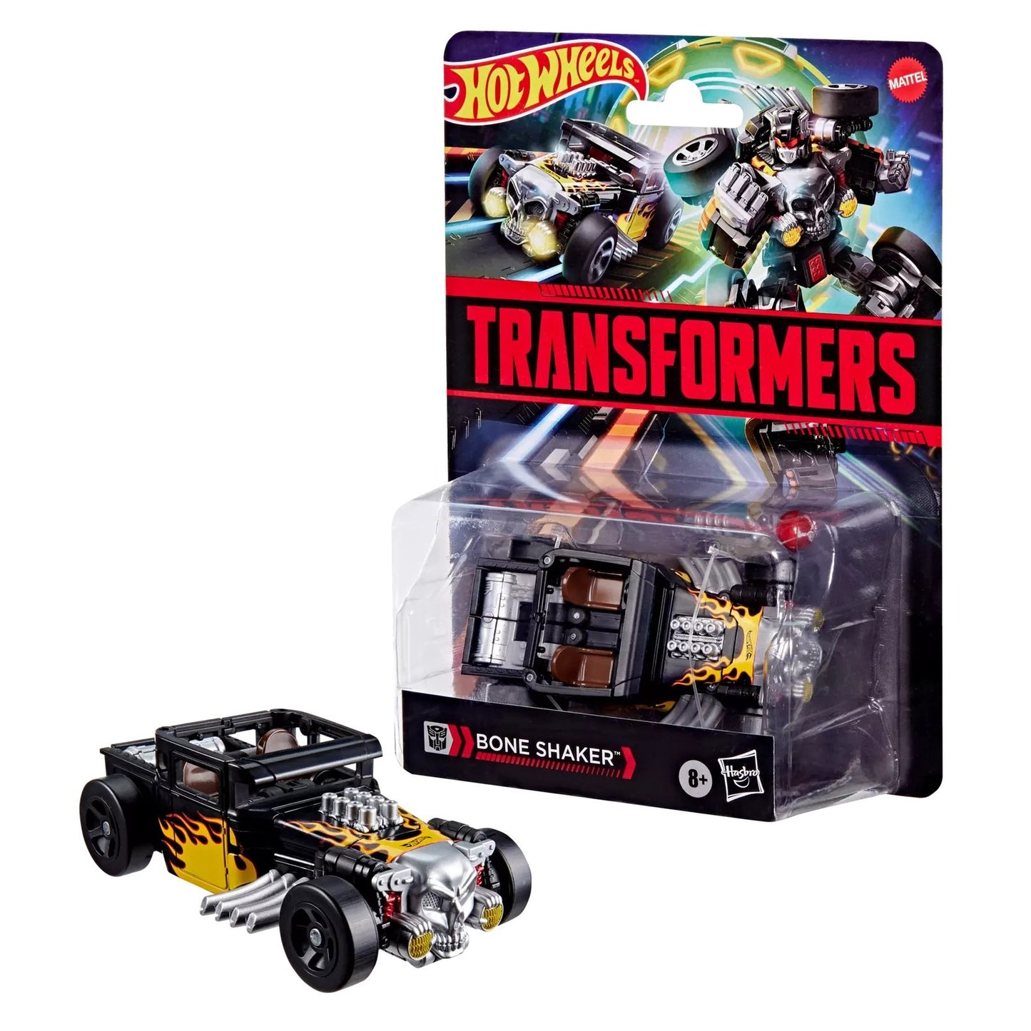 TRANSFORMERS X HOT WHEELS - Bone Shaker - Figurine Collaborative 13cm