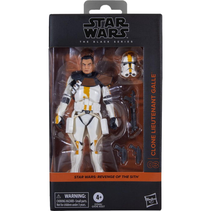 STAR WARS 3 - Lieutenant Clone Galle - Figurine Black Series 15cm - Toys Legacy Collection