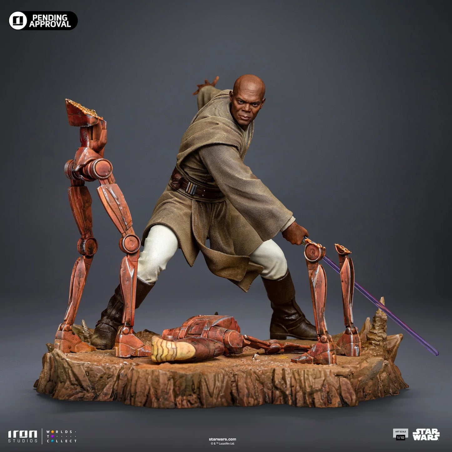 STAR WARS - Mace Windu - Statuette Art Scale 1/10 17.85cm - Toys Legacy Collection