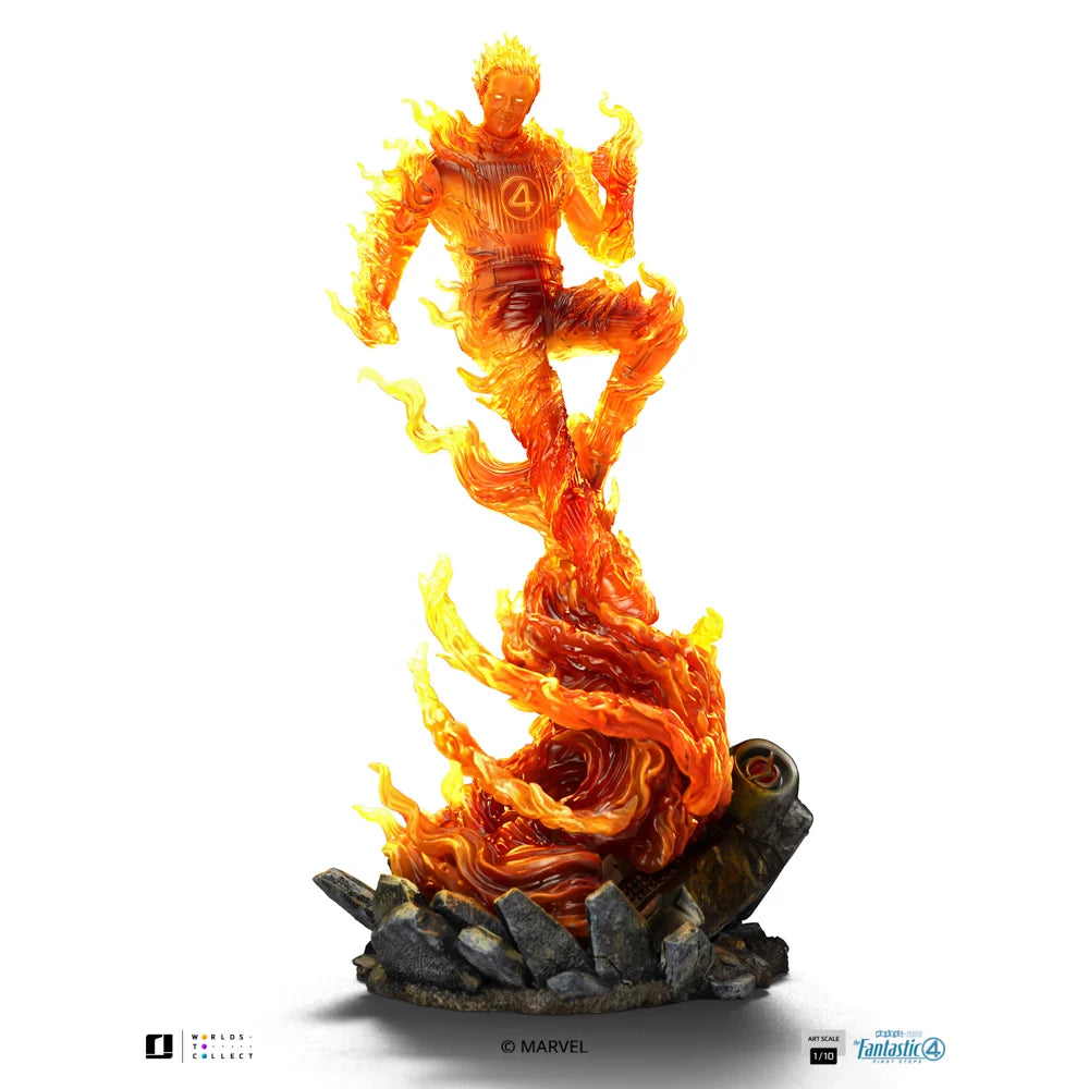 LES 4 FANTASTIQUES 2025 - Torche Humaine - Statue Art Scale 1/10 21cm