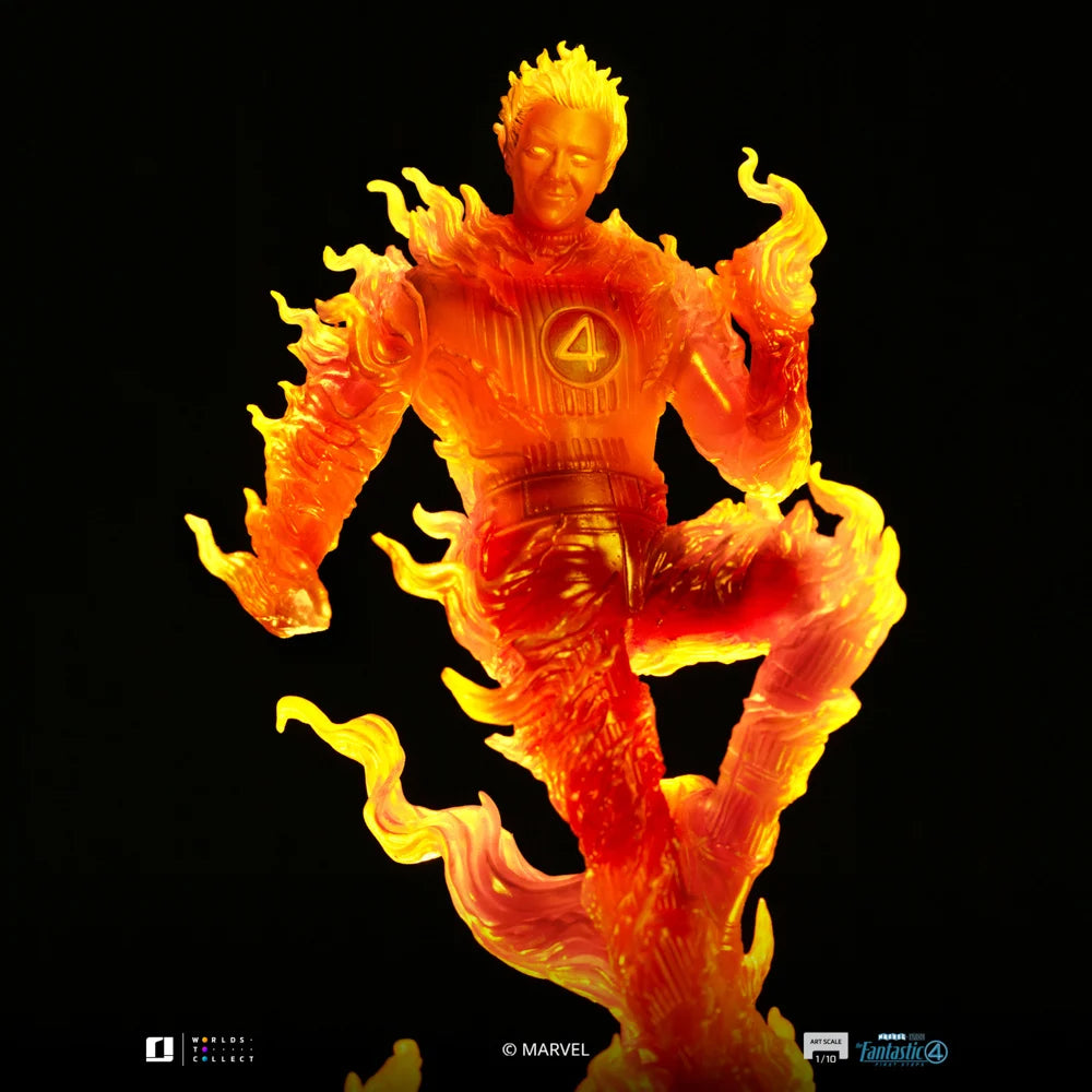 LES 4 FANTASTIQUES 2025 - Torche Humaine - Statue Art Scale 1/10 21cm