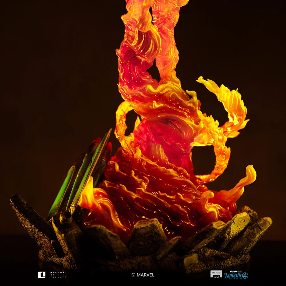 LES 4 FANTASTIQUES 2025 - Torche Humaine - Statue Art Scale 1/10 21cm