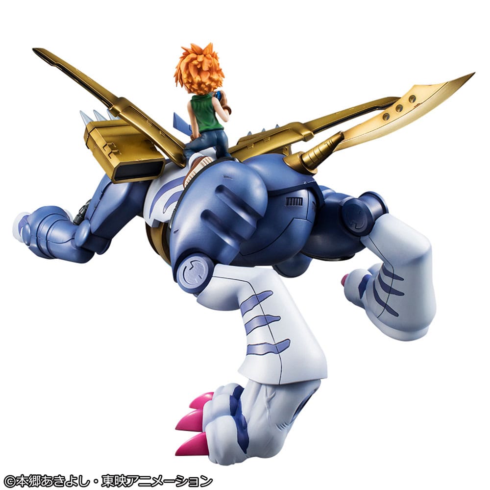 DIGIMON - Metal Garurumon & Ishida - Statuette G.E.M. Precious 30cm - Toys Legacy Collection