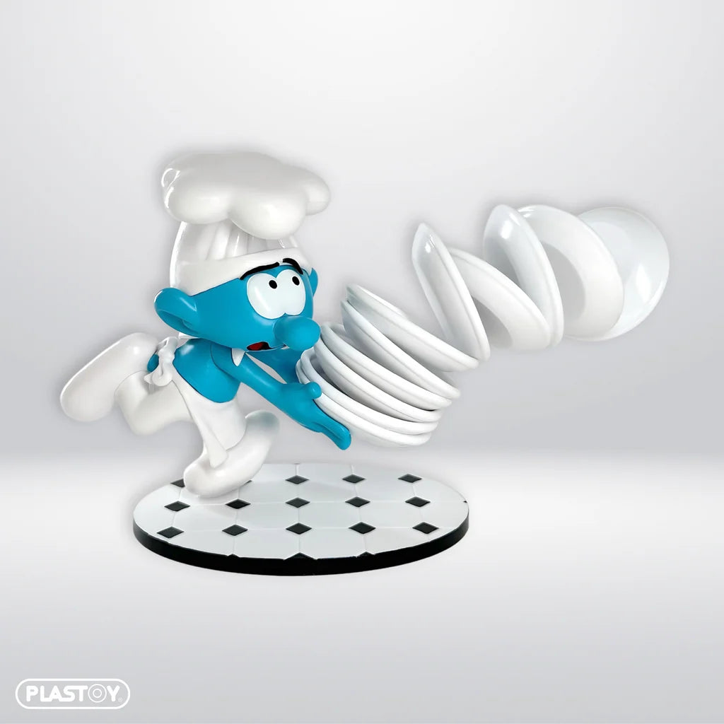 Les Schtroumpfs – Figurine « Le Schtroumpf Pile d'Assiettes »