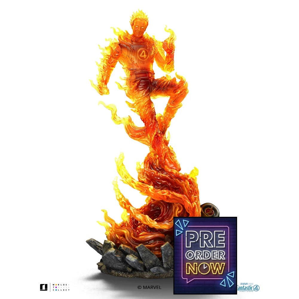 LES 4 FANTASTIQUES 2025 - Torche Humaine - Statue Art Scale 1/10 21cm