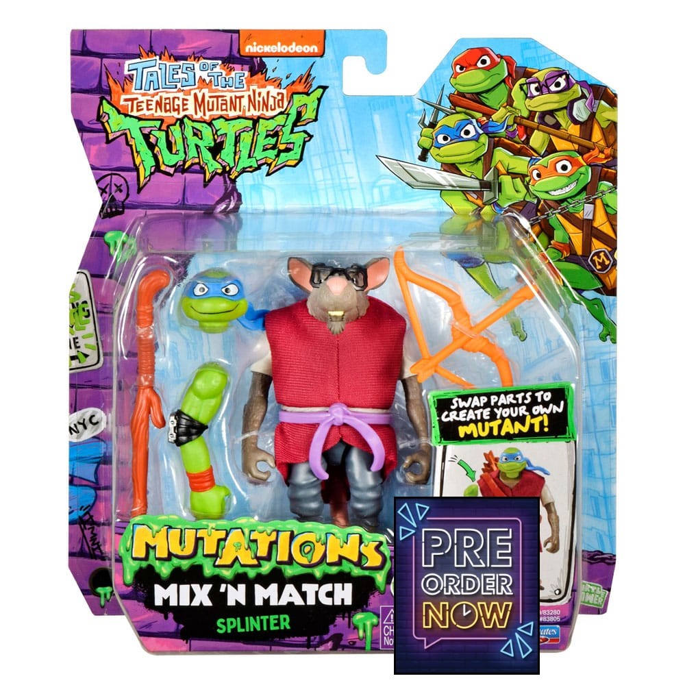 Tales of the Teenage Mutant Ninja Turtles : Figurine Mix 'n Match Splinter 12 cm - Toys Legacy Collection