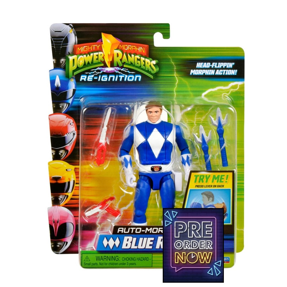 Flippin'morphin Blue Ranger figure