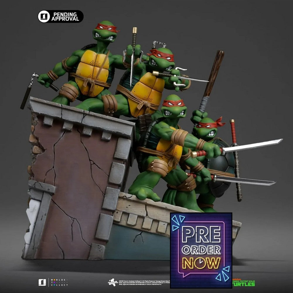 TORTUES NINJAS - TMNT 1St cover set - Statue Del. Art Scale 1/10 24cm - Toys Legacy Collection