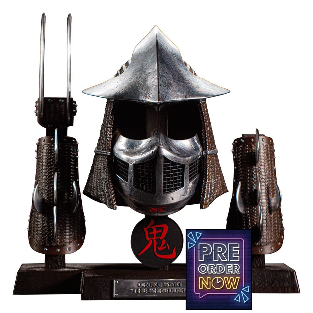 Tortues ninja ensemble d'armure Life-Size Shredder (Electroplated Edition) 53 cm (Copie) - Toys Legacy Collection