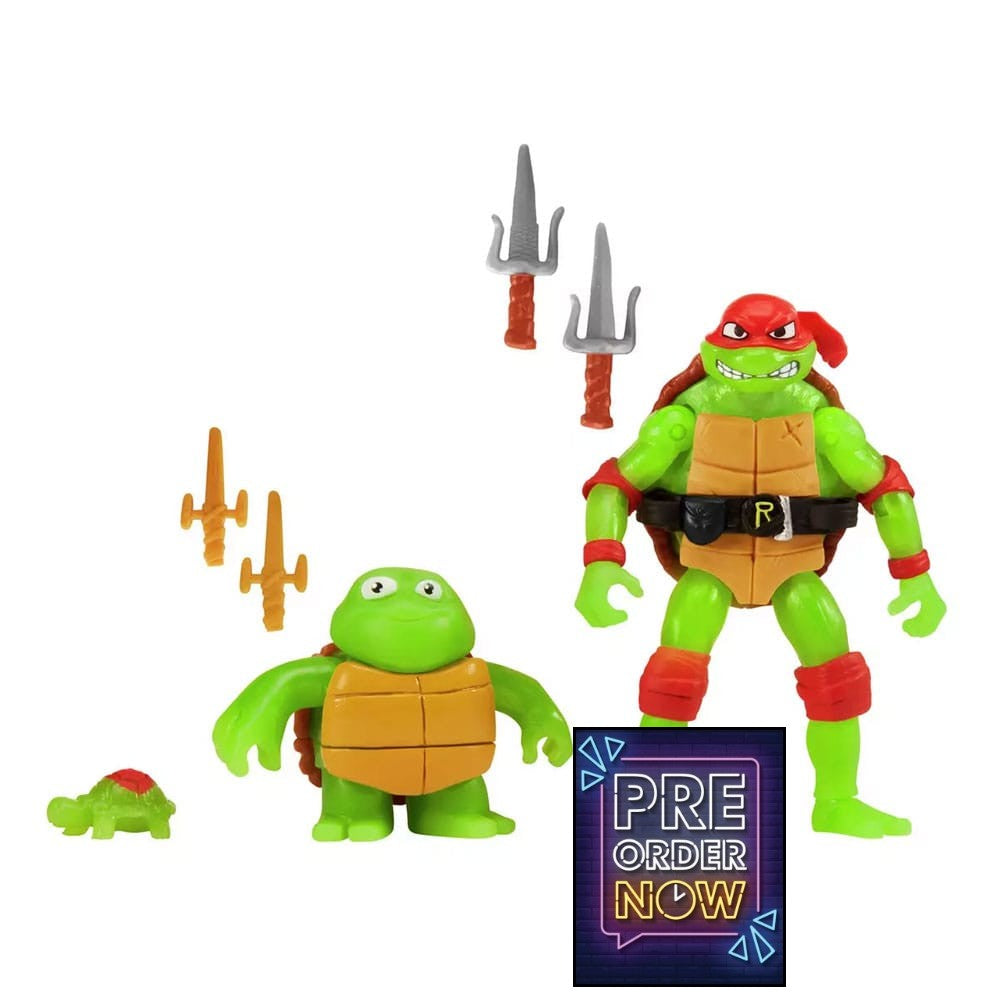 Ninja Turtles : Teenage Years pack 3 figurines Raphael Evolution 10 cm - Toys Legacy Collection