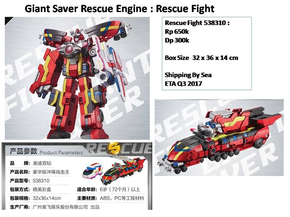 Battle Strike Team: Rescue Engine - DX Rescue fight giant saver - Toys Legacy Collection