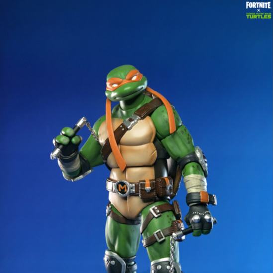 Teenage Mutant Ninja Turtles x Fortnite – Michelangelo : figurine 17cm