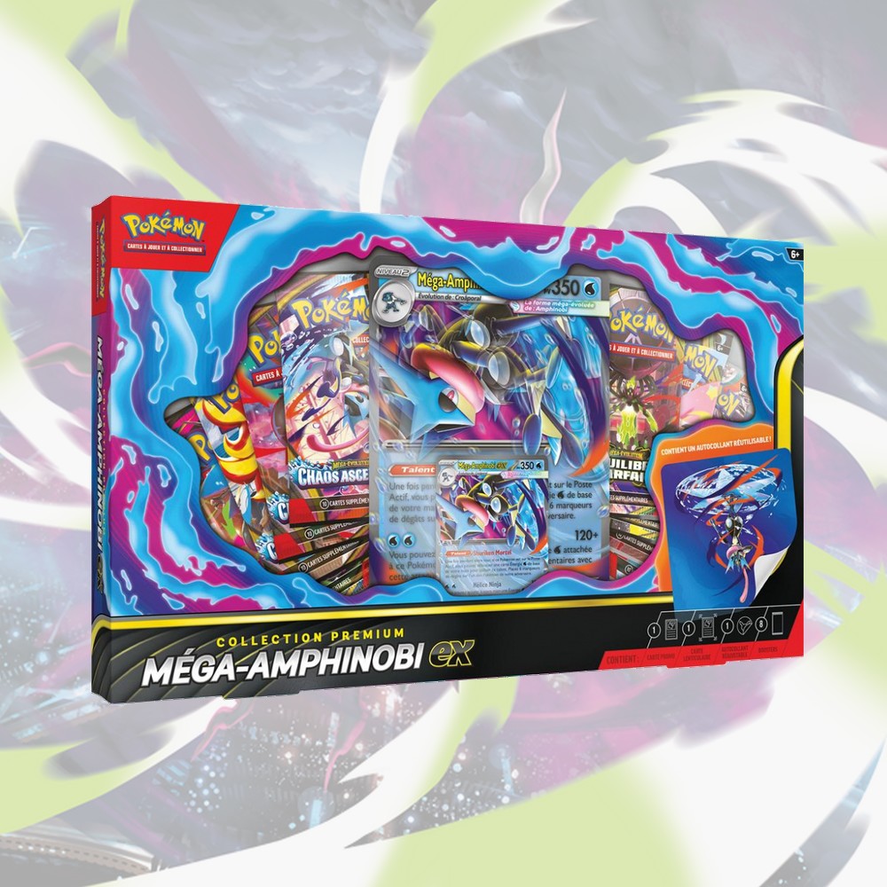 Pokémon - Coffret - 8 boosters - Collection Premium Méga-Amphinobi EX