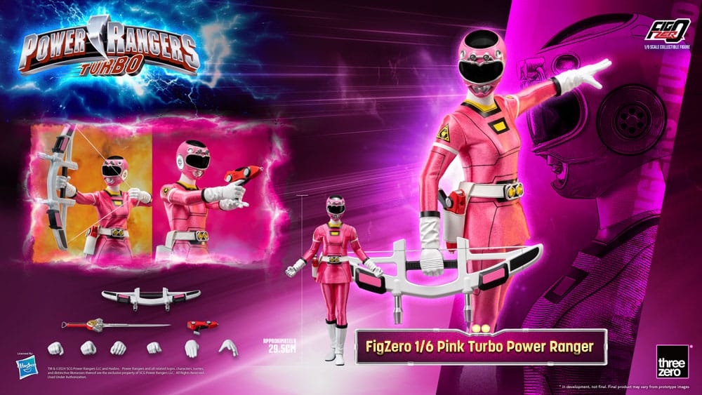 Power Rangers Turbo figurine FigZero 1/6 Pink Turbo Power Ranger 30 cm - Toys Legacy Collection