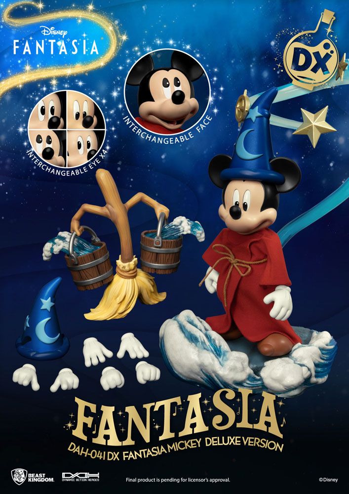 Disney Classic figurine Dynamic Action Heroes 1/9 Mickey Fantasia Deluxe Version 21 cm - Toys Legacy Collection