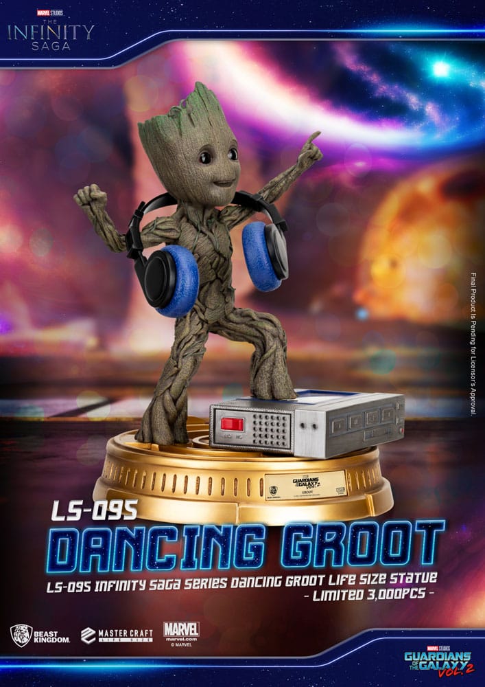 Les Gardiens de la Galaxie 2 statuette 1/1 Dancing Groot EU Exclusive 32 cm - Toys Legacy Collection
