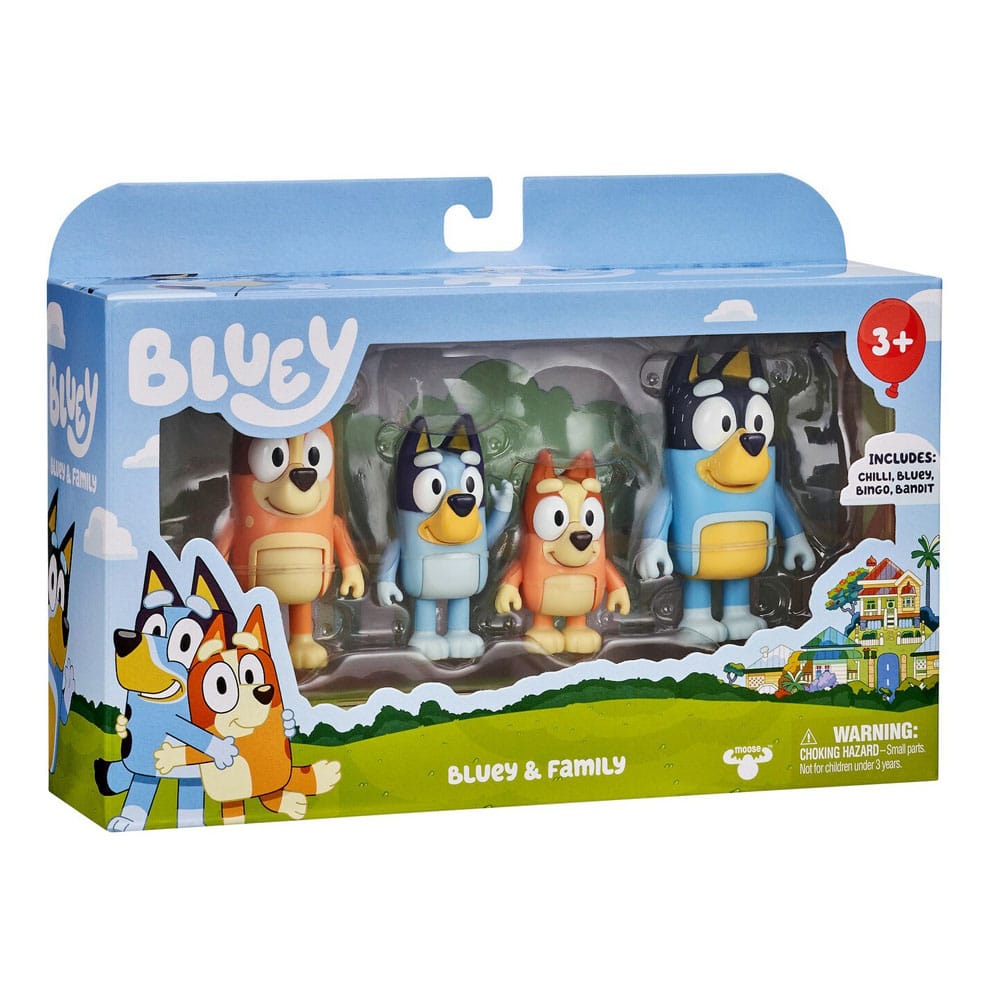 Bluey 4 pack figurines - Toys Legacy Collection