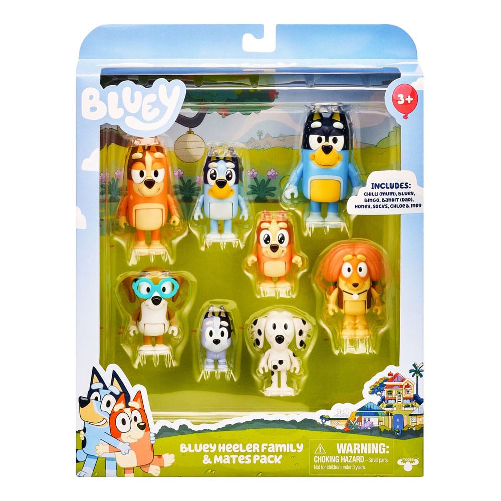 Bluey 8 pack figurines - Toys Legacy Collection