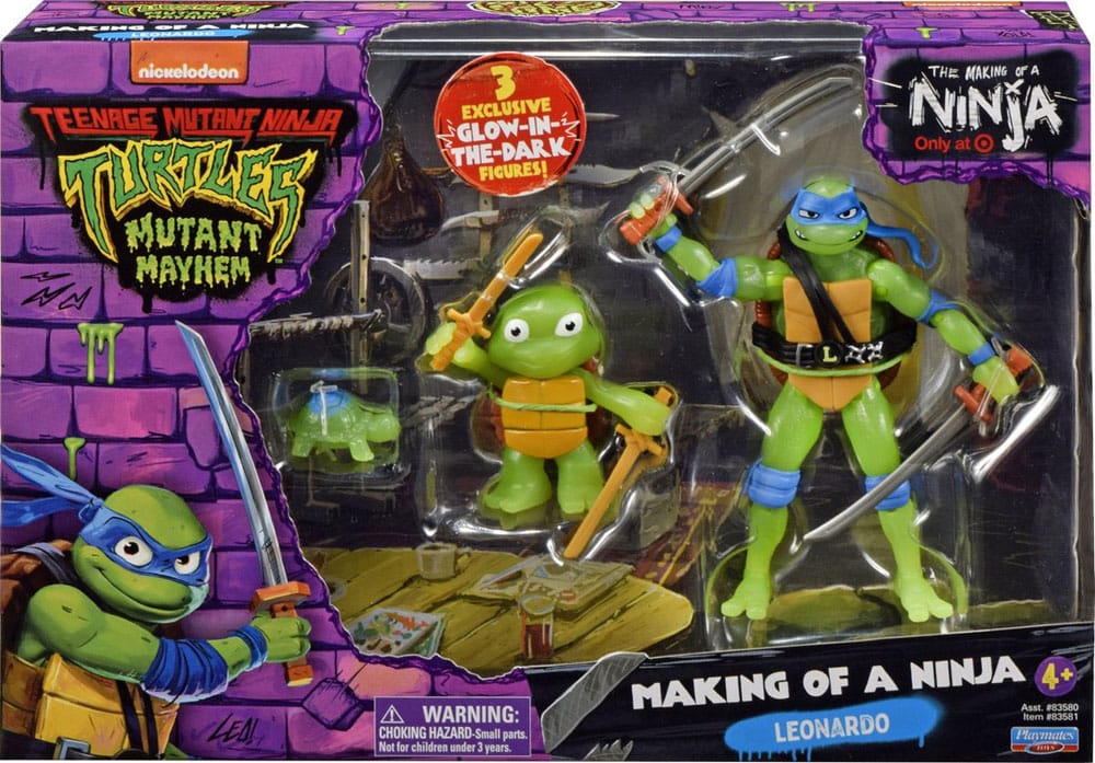 Ninja Turtles : Teenage Years pack 3 figurines Leonardo Evolution 10 cm - Toys Legacy Collection