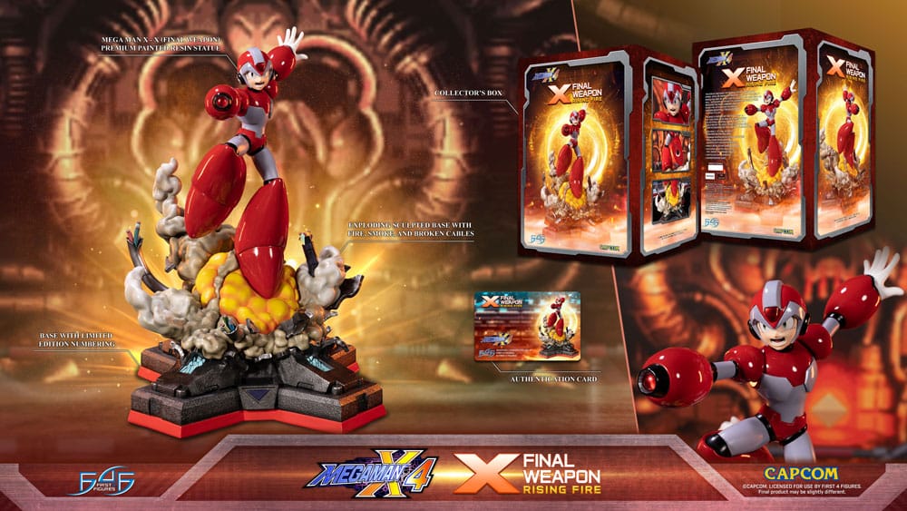 Mega Man X4 statuette X Finale Weapon Rising Fire 45 cm - Toys Legacy Collection