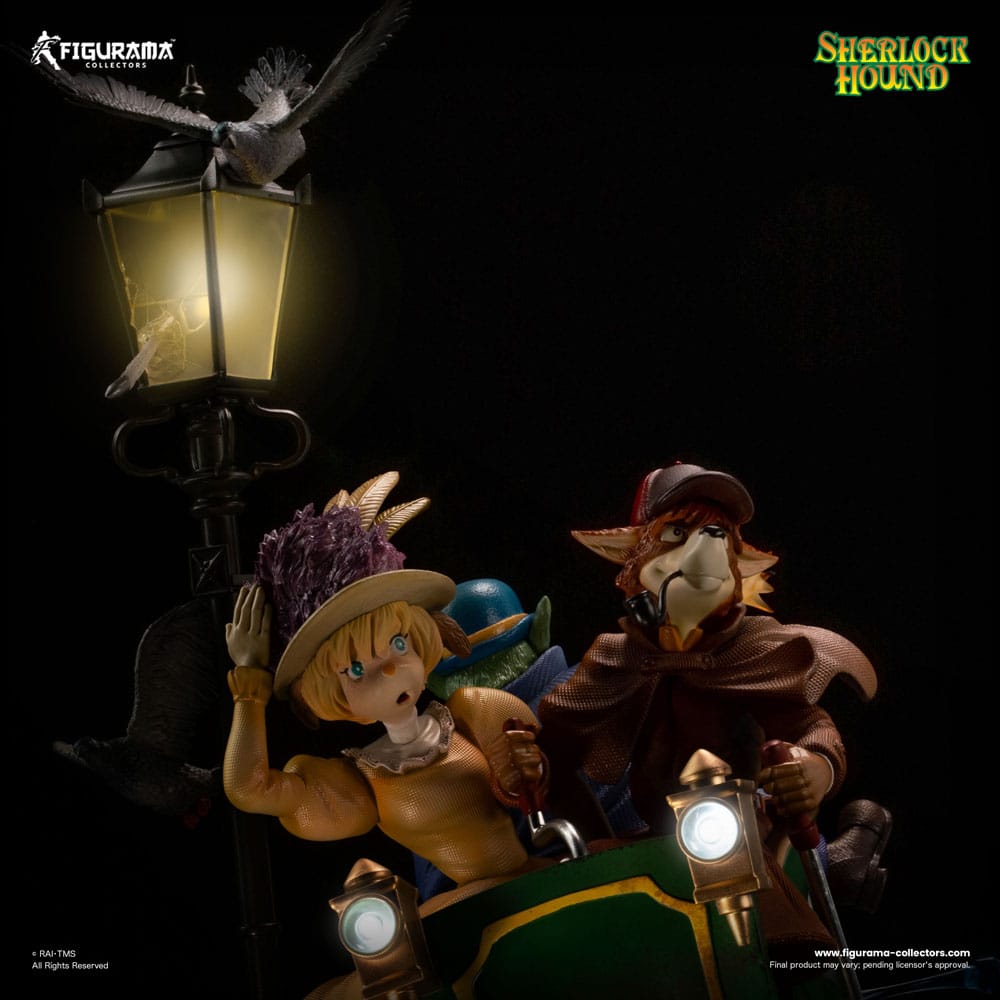 Sherlock Hound statuette Elite Diorama 1/8 Sherlock, Watson & Mrs. Hudson 56 cm - Toys Legacy Collection