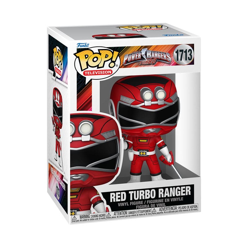 Power Rangers Generations (Tommy) POP! Movies Vinyl figurines Turbo - Red Ranger 9 cm - Toys Legacy Collection