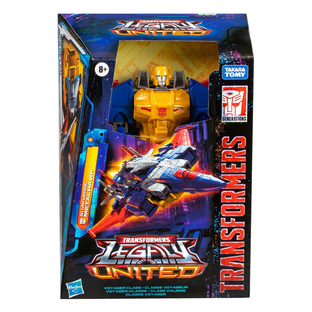 Transformers Generations Legacy United Voyager Class figurine G1 Universe Metalhawk 18 cm - Toys Legacy Collection