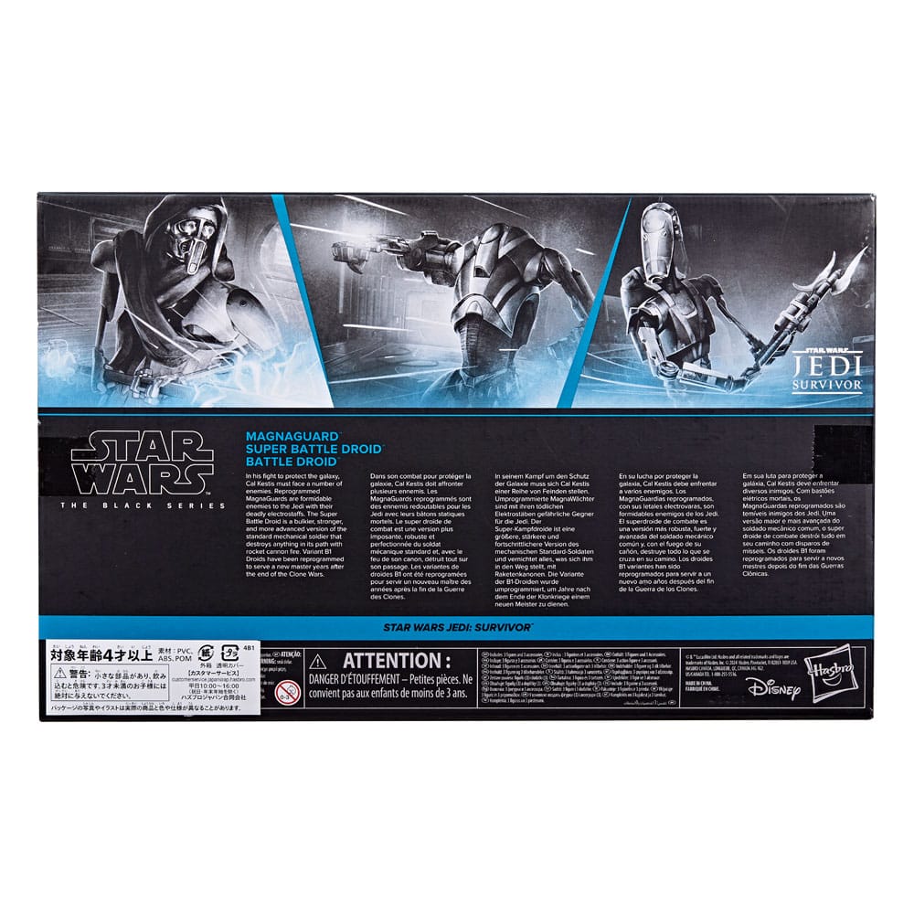 Star Wars Jedi: Survivor Black Series pack 3 figurines Magna Guard, Super Battle Droid & Battle Droid - Toys Legacy Collection