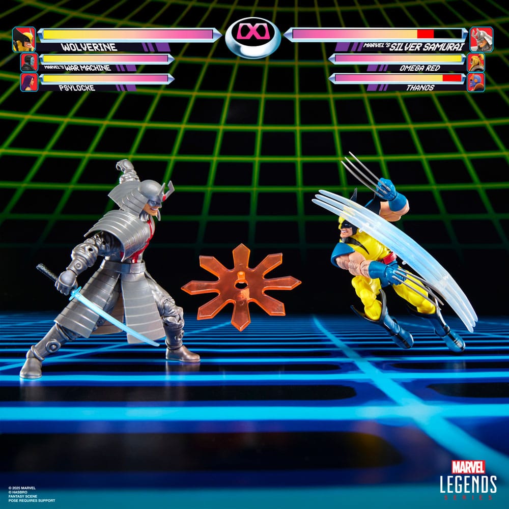 Marvel Legends Gamerverse pack 2 figurines Wolverine vs. Silver Samurai 15 cm - Toys Legacy Collection