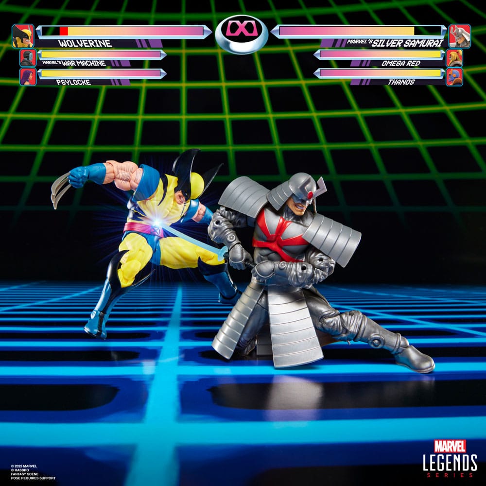 Marvel Legends Gamerverse pack 2 figurines Wolverine vs. Silver Samurai 15 cm - Toys Legacy Collection