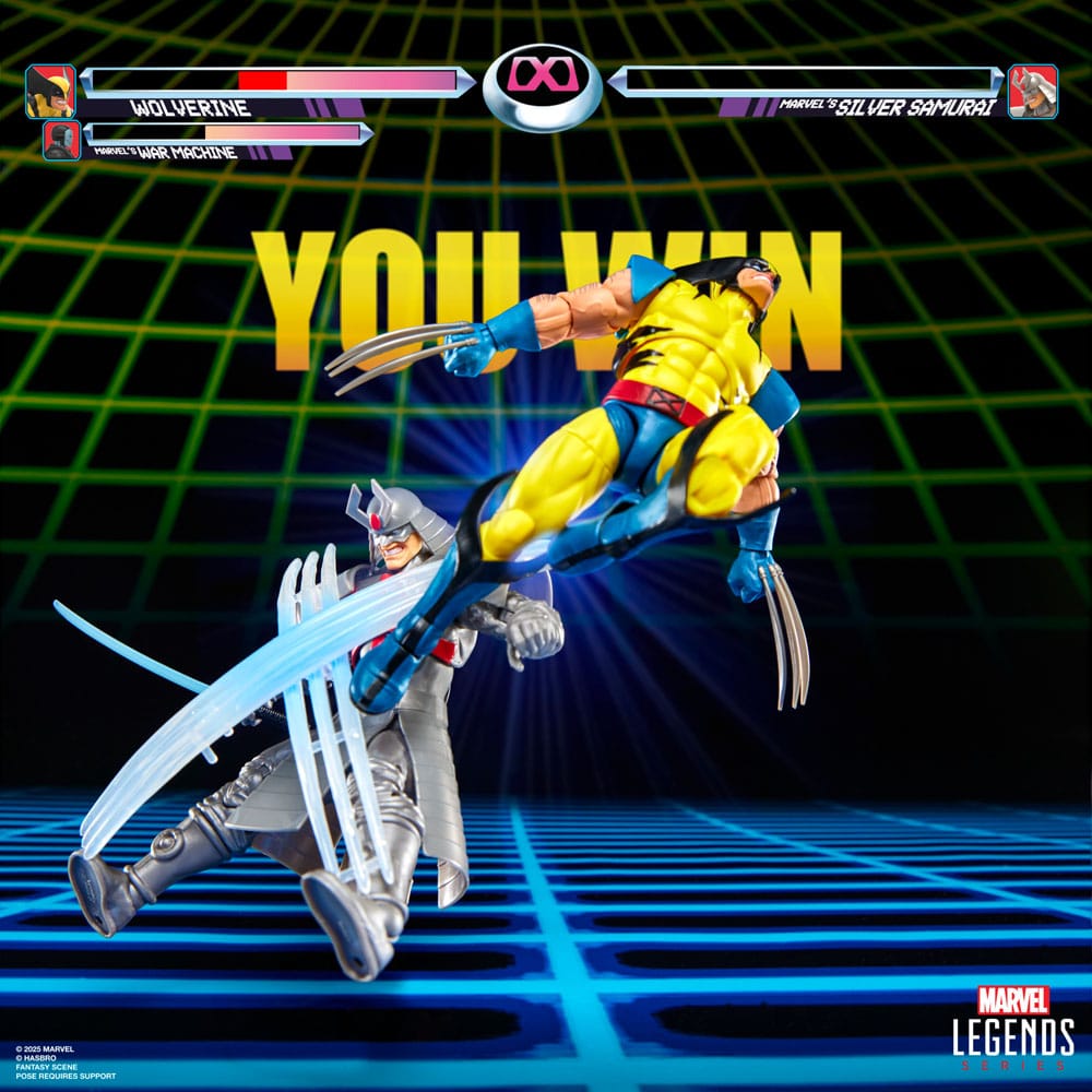 Marvel Legends Gamerverse pack 2 figurines Wolverine vs. Silver Samurai 15 cm - Toys Legacy Collection