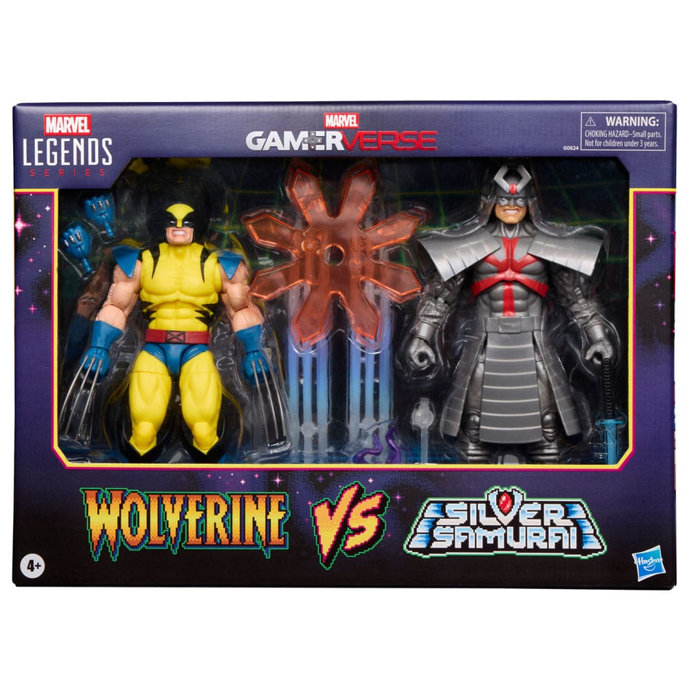 Marvel Legends Gamerverse pack 2 figurines Wolverine vs. Silver Samurai 15 cm - Toys Legacy Collection