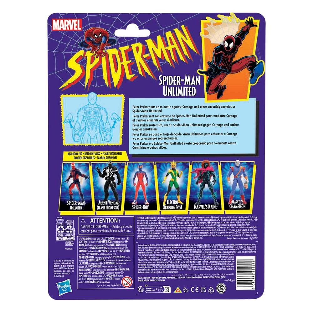 Spider-Man Marvel Legends Retro figurine Spider-Man Unlimited 15 cm
