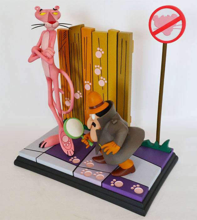 La Panthère rose (film, 1963) statuette Pink Panther & The Inspector 41 cm - Toys Legacy Collection