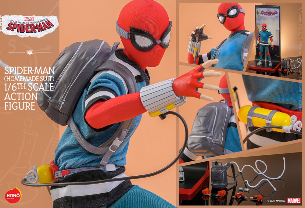 Votre fidèle serviteur Spider-Man figurine 1/6 Spider-Man (Homemade Suit) 29 cm - Toys Legacy Collection