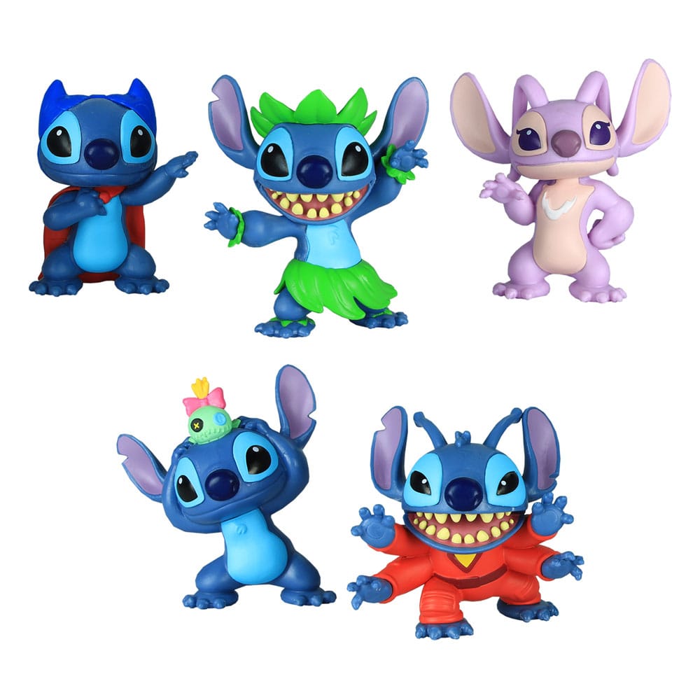 Lilo & Stitch pack 5 figurines Stitch Collectible Figure Set 7 cm - Toys Legacy Collection