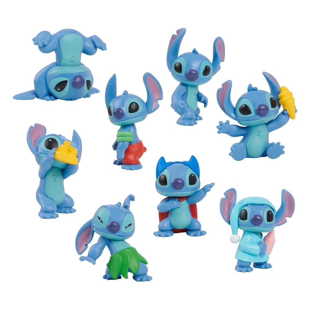 Lilo & Stitch pack 8 figurines Stitch Collectible Figure Set 7 cm - Toys Legacy Collection