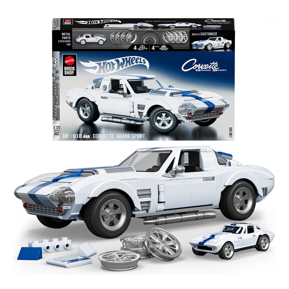 Mattel Brick Shop jeu de construction Hot Wheels Elite Series 1/16 Corvette Grand Sport - Toys Legacy Collection