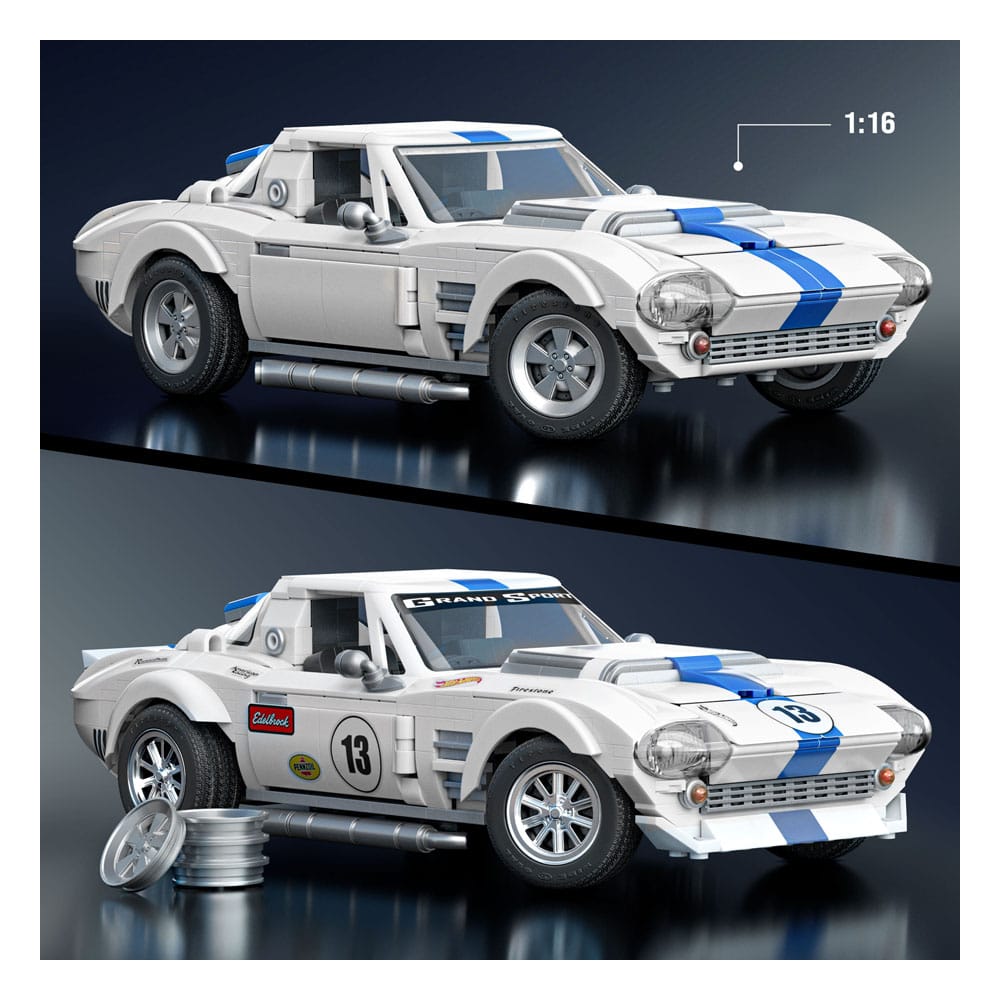 Mattel Brick Shop jeu de construction Hot Wheels Elite Series 1/16 Corvette Grand Sport - Toys Legacy Collection