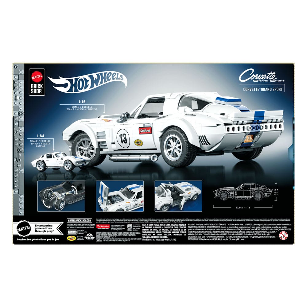Mattel Brick Shop jeu de construction Hot Wheels Elite Series 1/16 Corvette Grand Sport - Toys Legacy Collection